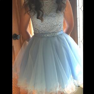 Peaches boutique blue dress